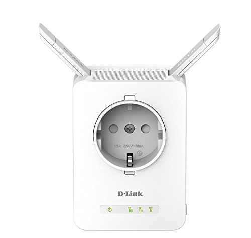 D-Link DAP-1365 - Repetidor WiFi N300 con Enchufe (1 Puerto LAN Ethernet RJ-45 10/100Mbps, 2 Antenas externas abatibles, Punto de Acceso, 802.11b/g/n, WPS, indicador LED de señal), Blanco