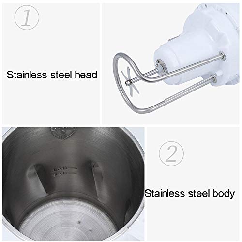 DAETNG Máquina de batido de Sopa Multifuncional Máquina de Leche de Soja Cocción Mixta, Acero Inoxidable Cepillado 1.6L con Barra de Auto Limpieza y antidesbordamiento, Aislamiento Anti-escaldado