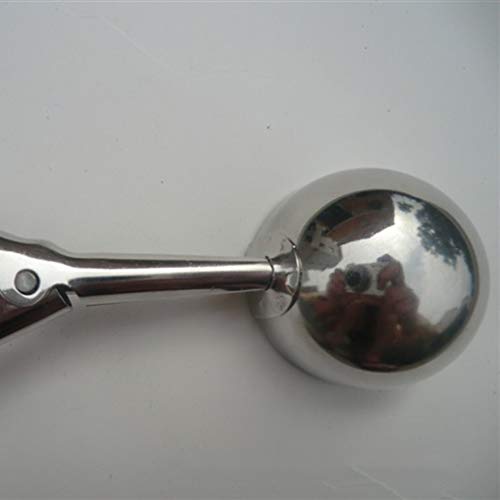 DANDANdianzi Cucharada del Helado de la Galleta del Disparador de Metal Cuchara Melón Baller Acero Inoxidable Masa Cuchara Scooper