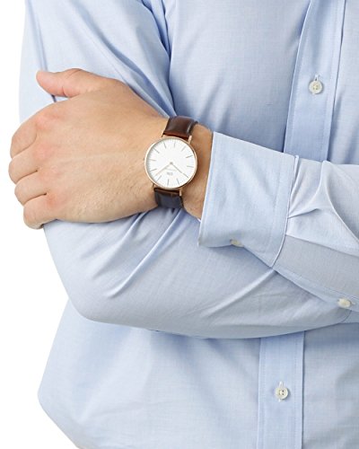 Daniel Wellington Classic Bristol 0109DW Reloj de Pulsera para Hombres Plano & Ligero