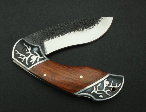 Dark Knight Palo de Rosa (Rosewood) Mango De Madera Táctica Cuchillo Plegable de la Cerradura Línea del Bolsillo de la Caza Que Acampa Pesca Navajas de Bolsillo