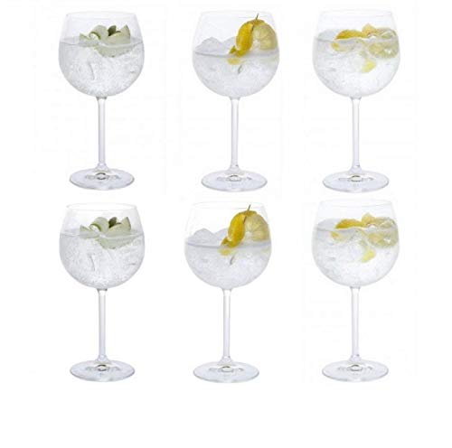 Dartington Crystal Vasos Crystal Copa Gin, juego de 6 x 520ml