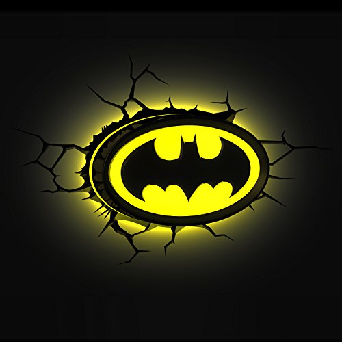 DC Comics 3DLIGHTFX - Lámpara 3D Batman Logo en 3D