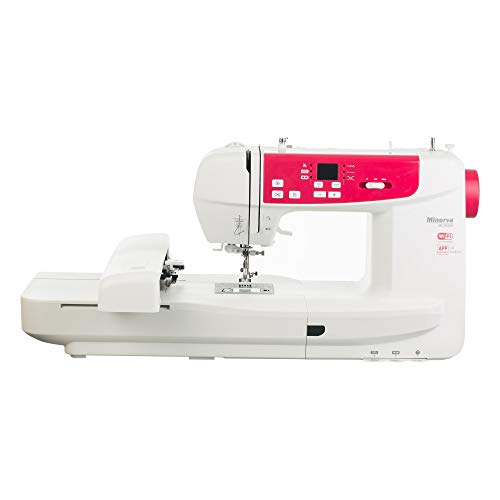 De coser europea Best Domestic Portable Euro Pro - Máquina de coser bordada blanca barata | Minerva MC550W 220 V