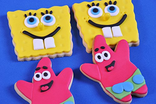 DeColorDulce Patricio Bob Esponja Cortador Galleta, Acero Inoxidable, Plateado, 13x10x3 cm