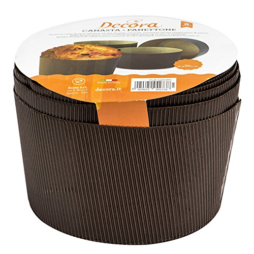 Decora 0320160 CF 5 MOLDES DE Papel para PANETTONE 1000 G