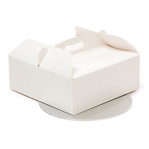 Decora 0340106 Caja para Tartas con ASA 26X26X10H CM Cake Drums Ø CM 25 X H3 MM