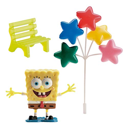 Dekora 302014 Decoracion Para Tartas Con La Figura De Bob Esponja De Pvc, 5.00 X 11.00 X 23.00 Cm, Multicolor