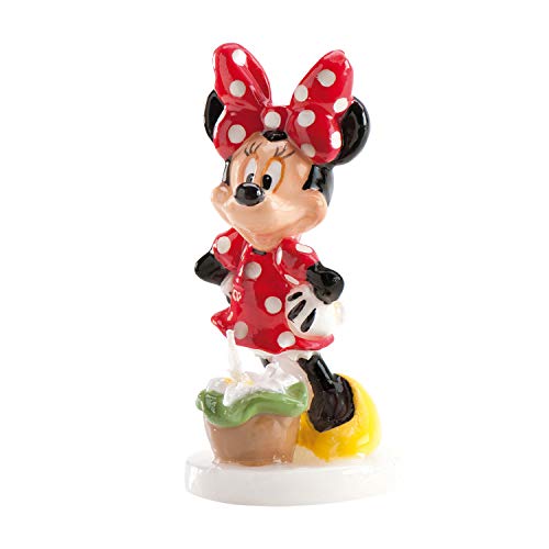 dekora 346028 Velas Grandes de Cumpleaños Minnie Mouse 8 Cm, Cera, Multicolor, 8