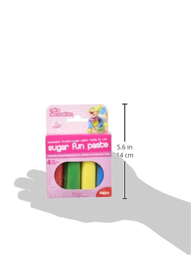 Dekora 424060 - Pack Fondant 4 Colores Básicos, 400 gr