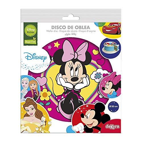 Dekora - Disney Minnie Mouse Decoracion Tartas de Cumpleaños, 20 cm, multicolor, 114381