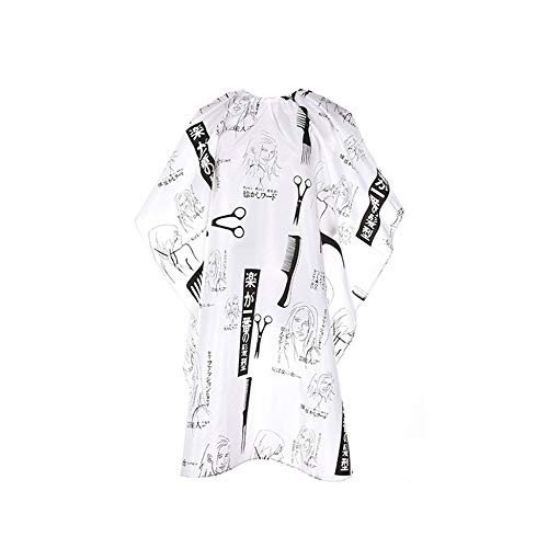 Delantal de corte de pelo SketchSalon Barber Nylon Sketch Gown Cape Cloth Impermeable peluquería capa de peluquería capa para cortar el cabello Capes Herramientas - Negro