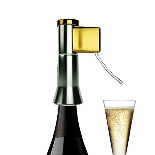 Descorjet® - Abridor de botellas de Cava o Champagne Destapador de Corchos para botellas de vinos espumantes, Saca corchos de espumante, ideal regalo o utensilio de cocina (Descorjet® Gold)