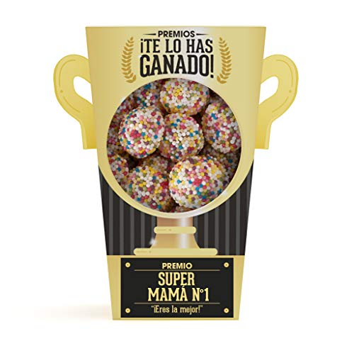 Designer Souvenirs - Trofeo de Gominolas y Chuches | Regalos Muy Originales Para Madres, Padres y Niños | Ideas Divertidas para Regalar en Cumpleaños, Fiestas, Comuniones y Aniversarios