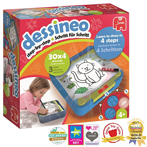 Dessineo Niño Niño/niña - Juegos educativos (Multicolor, Niño, Niño/niña, 4 año(s), 10 páginas, Alemán, Inglés) , color/modelo surtido