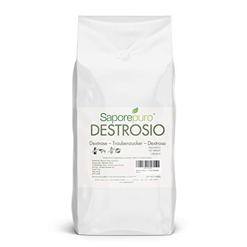 DEXTROSA EN POLVO - Ideal para helados y sorbetes - 1,5 KG