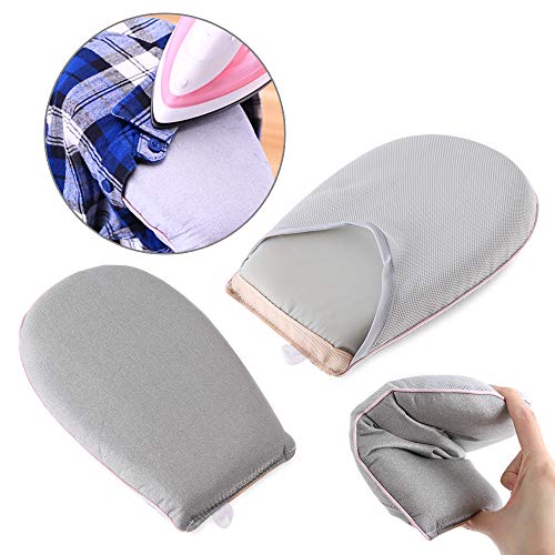 Deyan Mini almohadilla de planchado de mano Funda para tabla de planchar Guante resistente al calor para la ropa Vaporizador de ropa Portabebés Estante de mesa de hierro