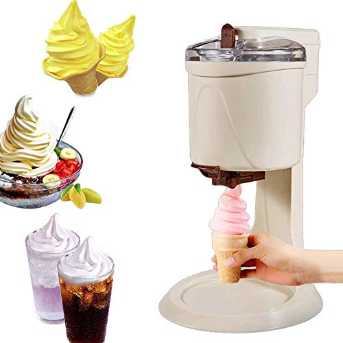 DFEDCLL Máquina de Helados Soft Serve, Máquina de Helados Soft Mini Fruit Totalmente automática, Operación Saludable Simple de un Solo Empuje, para la Cocina casera de Bricolaje