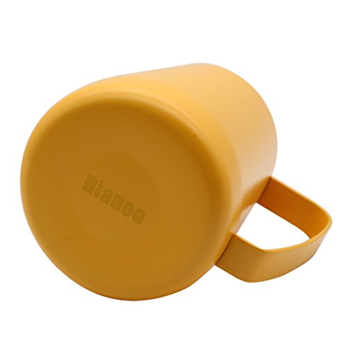 Dianoo Jarra De Jarra De Espuma De Acero Inoxidable Jarra Humeante Adecuada Para Café Latte Y Leche Con Espuma 600ml Amarillo