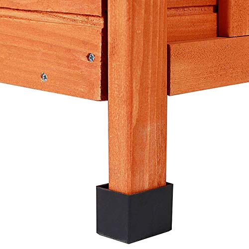 Dibea Conejera de Madera caseta Exterior para Mascotas pequeñas cobertizo 43x43x52 cm