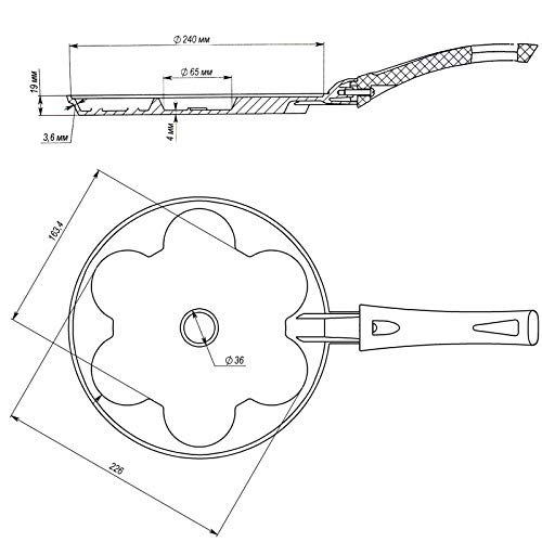 Diseño de caritas sonrientes para crepes crepes de 24 cm antiadherente Biol