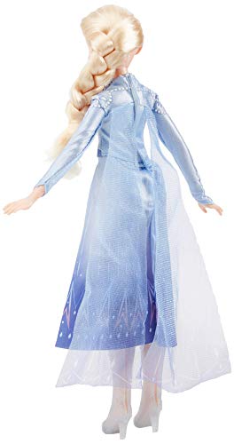 Disney Frozen - Muñeca de Elsa Cantante con música con Vestido Azul Inspirado en Disney Frozen 2, Juguete para niños de 3 años y más