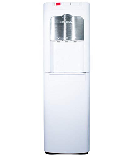 Dispensador de Agua de botellón. Carga Inferior. Color Blanco. Agua fría, Caliente y Natural, con Sistema Auto-higienizante de Ozono.