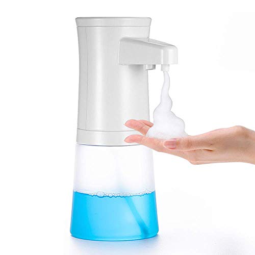 Dispensador de jabón de Espuma automático para el hogar TXVSO, Plato de Manos Libres, Espuma sin Contacto para baño y Cocina, Capacidad de 350 ml, tallarines como Burbujas, diseño Moderno y Elegante