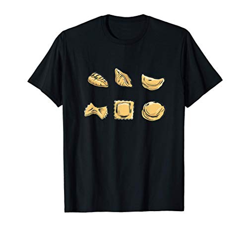 Divertidos fideos de pasta italiana Farfalle Tortellini Camiseta