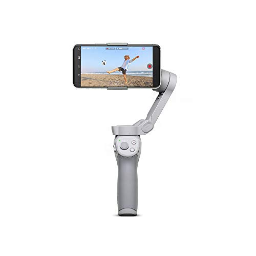 DJI OM 4 - Estabilizador de 3 Ejes para Smartphone, Diseño Magnético, Plegable y Portátil, DynamicZoom, CloneMe, Timelapse, Control Gestual, Modo Spin, Modo Story, Slow Motion, Panorama