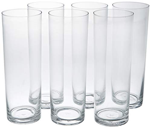 Dkristal Asturias Vaso para Combinados, 0.4 L, Cristal, 5.8x5.8x16.3 cm, 6 Unidades