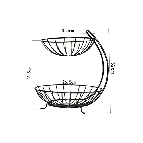 Doble Cazoleta De La Fruta/Cesta, Cocina, Organización De Almacenamiento De Sala De Estar