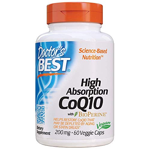 Doctors Best High Absorption CoQ10 (200mg, 60 Vegetarian Capsules)