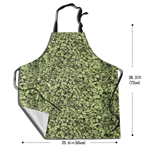 DODOD Delantal Giant Bag of Weed Apron Cooking Apron Waterproof Adjustable Kitchen Apron Baking Apron for Women Men