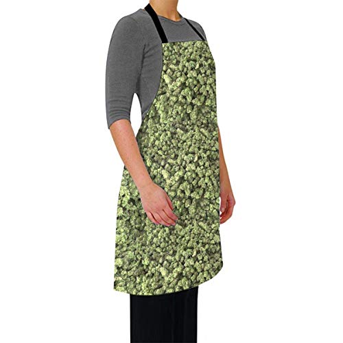 DODOD Delantal Giant Bag of Weed Apron Cooking Apron Waterproof Adjustable Kitchen Apron Baking Apron for Women Men