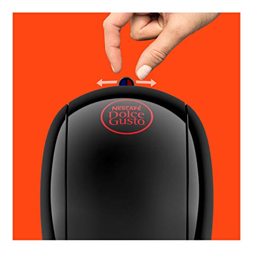 Dolce Gusto Piccolo XS EDG210.R Cafetera de cápsulas, 15 bares de presión, diseño compacto, 1400 W, Steel, Rojo