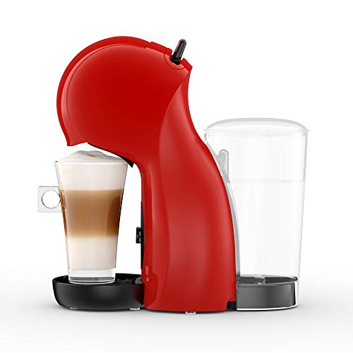 Dolce Gusto Piccolo XS EDG210.R Cafetera de cápsulas, 15 bares de presión, diseño compacto, 1400 W, Steel, Rojo