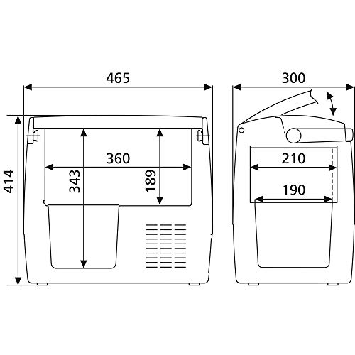 Dometic Coolfreeze CDF 18 - Nevera de compresor portátil, conexiones 12 / 24 V, enfriamiento de +10ºC a -18ºC, 18 litros