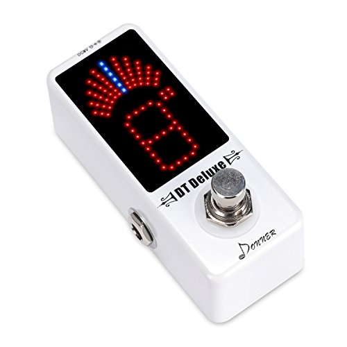 Donner - DT Deluxe Afinador Sintonizador para Guitarra Pedal de Efectos True Bypass