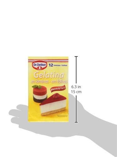 Dr. Oetker - Gelatina en láminas - 12 láminas