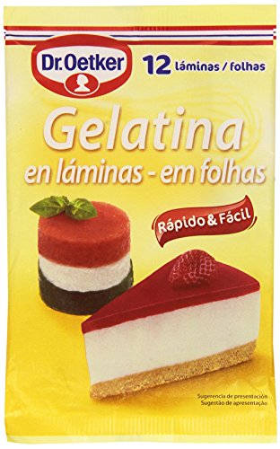 Dr. Oetker - Gelatina en láminas - 12 láminas