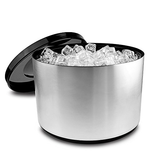 Drinkstuff - Cubo para hielo, Plástico(efecto Aluminio), 10 Litros