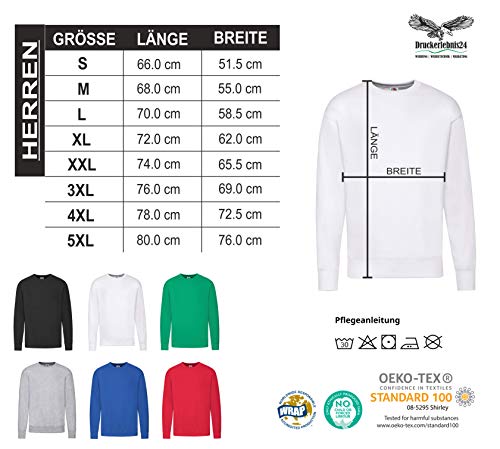 Druckerlebnis24 - Sudadera para hombre y hombre, diseño de monopatín gris XXXL