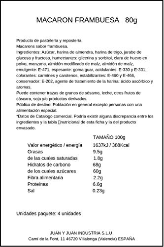 Dulcesol Macaron Frambuesa 4 Unidades 80 g