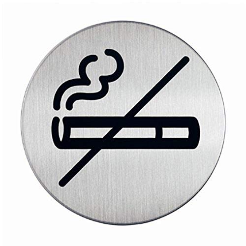 Durable - Placa con símbolo de"prohibido fumar" (83 mm, 5 unidades)