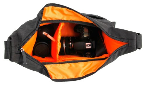 DURAGADGET Mochila con Compartimentos con Bandolera Ajustable para Cámara Pentax K10D / K10D Grans Prix / K100 / K100D / K100D Super / K110D Bandolera Al Agua