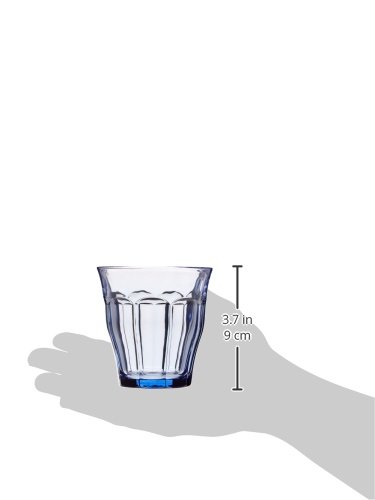 Duralex 1027BB06/6 Vasos Picardie Blue 25 cl, pack de 6, 0.25 litros, Cristal, Azul