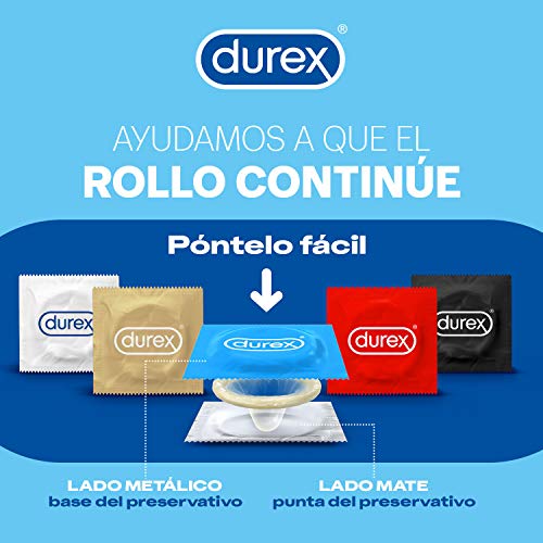 Durex Mutual Clímax - Preservativos Con Puntos Y Estrías Para Ella Y Efecto Retardante Mutuo, Negro, Estandar, 12 Uds