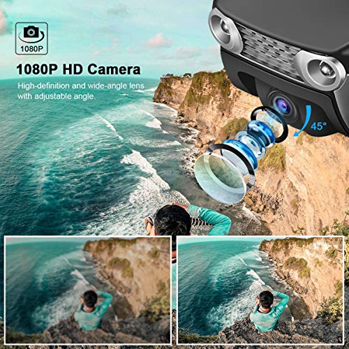 EACHINE E511S Drone con Camara HD Drone con Camara Profesional Estabilizador GPS 1080P Drone para Niños con Camara Drone x Pro RC Drone Plegable Drone App WiFi para iOS/Android Drone Video