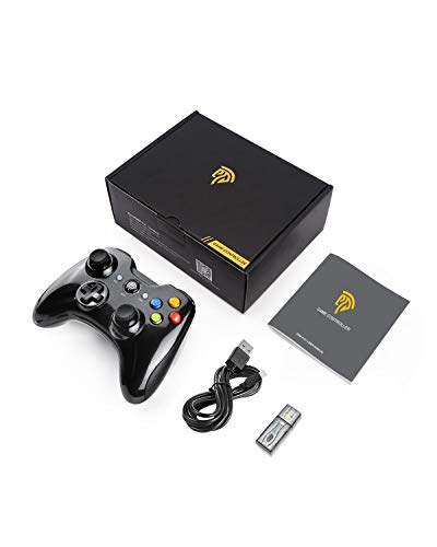 EasySMX Mando Inalámbrico, [Regalos Originales] 2.4GHz Gaming Controller Gamepad Joystick con Doble Vibración, Batería de Litio Juega con 8 Horas para PS3 / PC/Android Phones/Tablets/TV Box